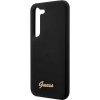 Guess GUHCS23SSLSMK S23 S911 czarny/black hardcase Silicone Vintage Gold Logo